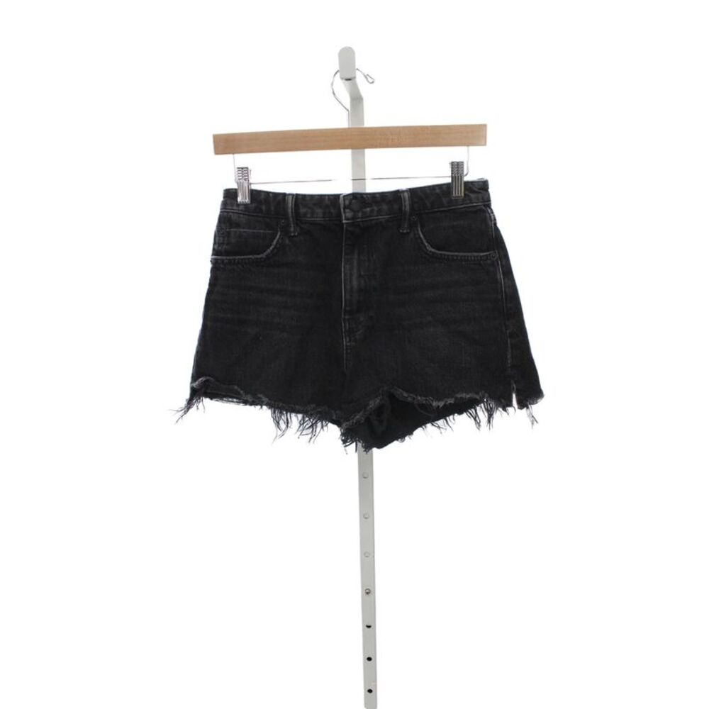 Alexander Wang Women Cut-Off Shorts Black 100% Cotton Size 27